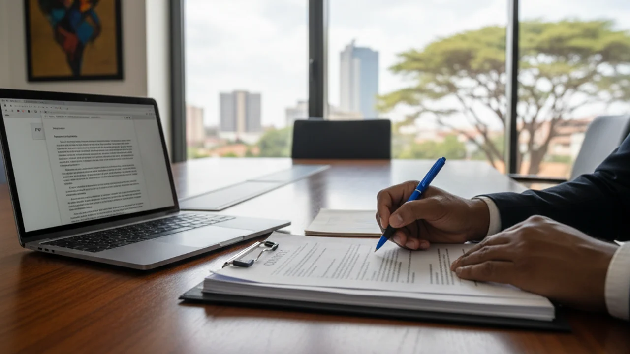 Detect Financial Fraud in Business A magnifying glass over financial documents, illustrating how to detect financial fraud.